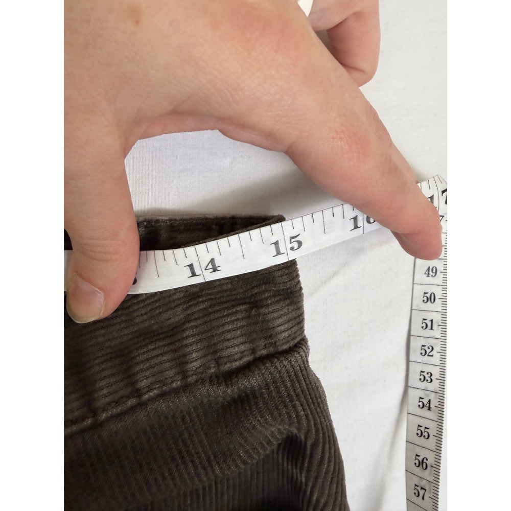 Eddie Bauer Women Brown Corduroy Stretch Straight Leg Pants Size 6 Tall Academia - Picture 9 of 12